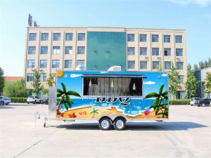 16ft Hawaii-style food trailer front view