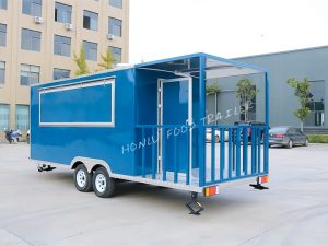 Mobile food trailer with porch-21-8130