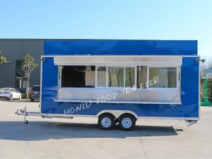 Customized 5.7M blue square food trailer-21-8145 (1)