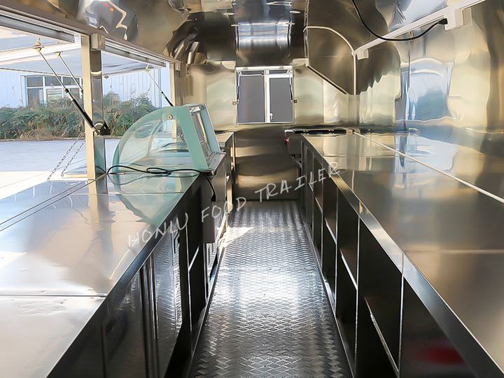 Inner structure-8M galvanized food trailer