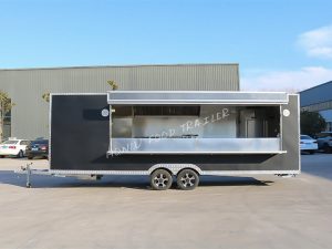 Seven meters galvanized square food trailer (1)