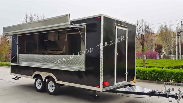 Customized 5M black square trailer