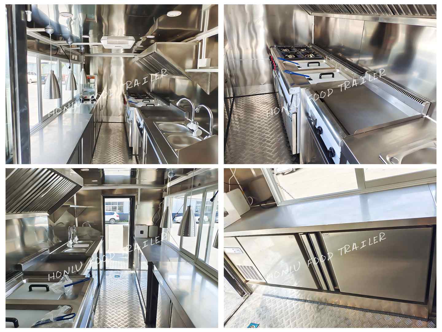 Inner structure - BBQ food trailer with porch