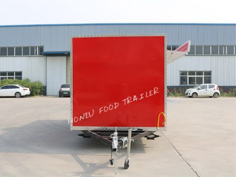 16ft Customized Square Food Trailer With Toilet And Bathroom