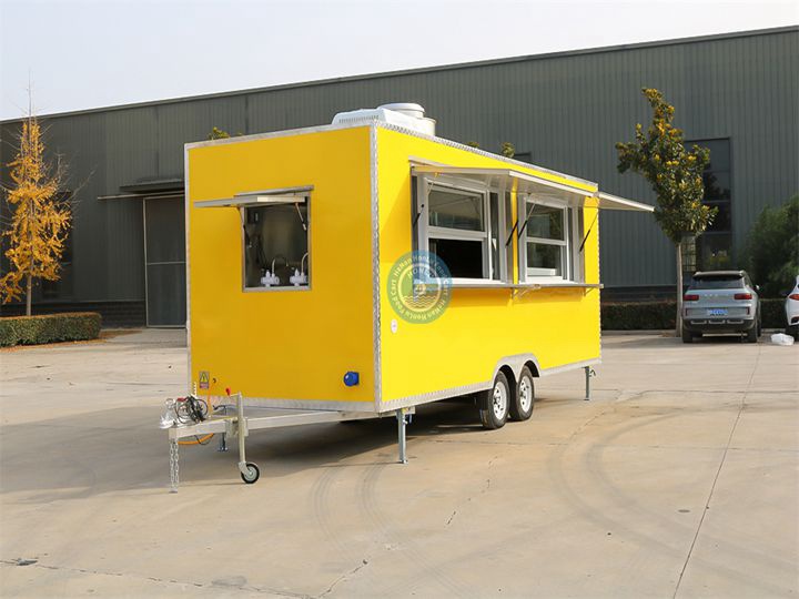 20ft Customized Full Equipment Square Food Trailer - Honlu food trailer