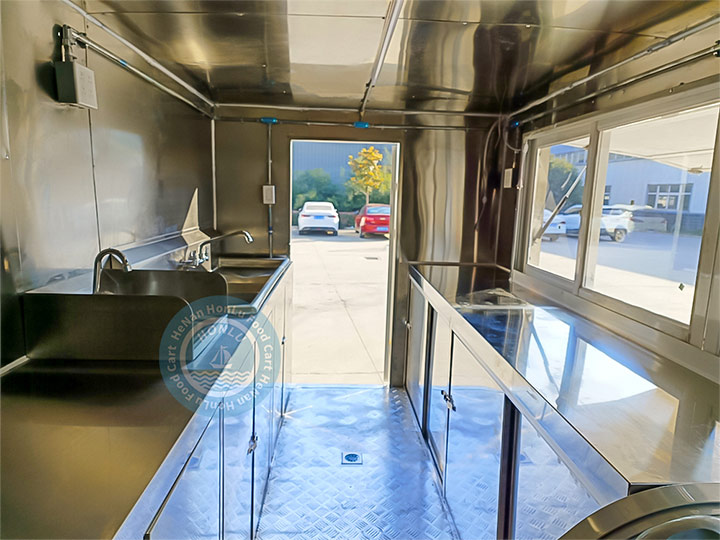 18ft food trailer Canada inner structure