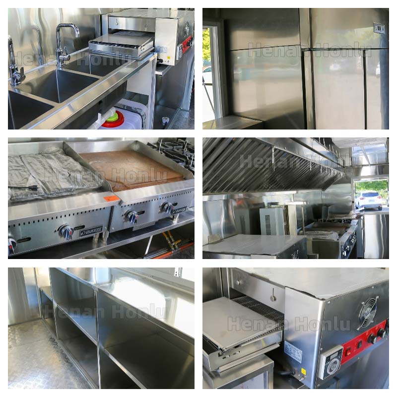 18ft fast food trailer for sale inner view