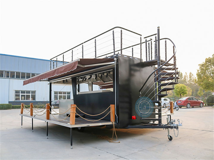 20ft double decker coffee trailer America