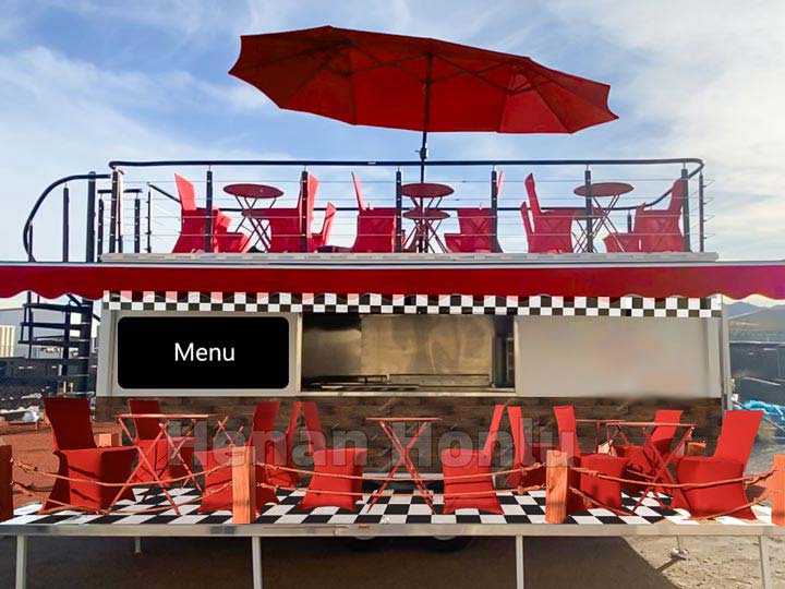 Arizona USA 18ft double decker food trailer