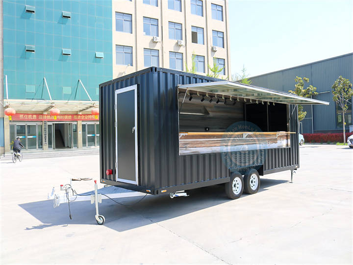 5.7m shipping container food trailer