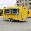 5.5m yellow food trailer for sale