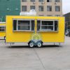 5.5m yellow food trailer front view