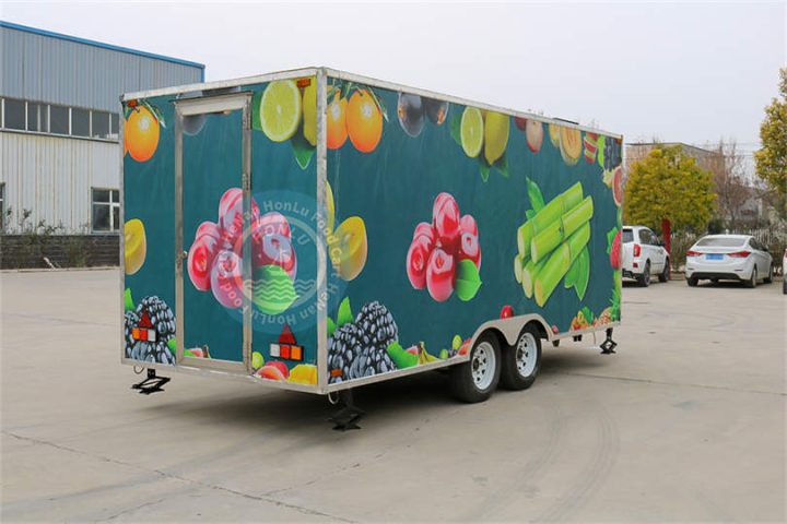 16ft juice trailer side view