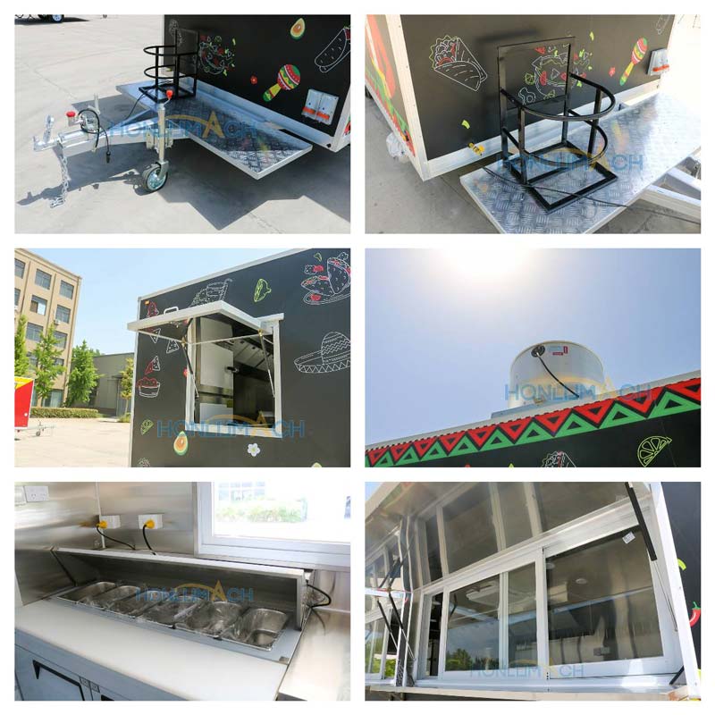 5.7m Mexican food trailer details