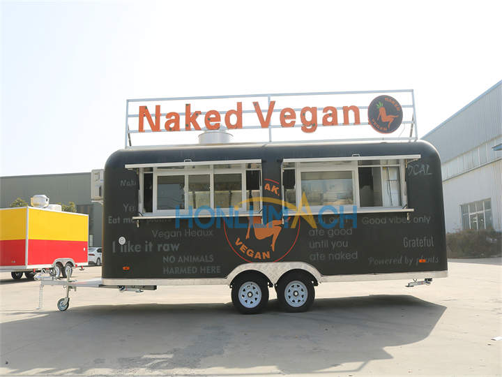 5.7m plant vegan food truck