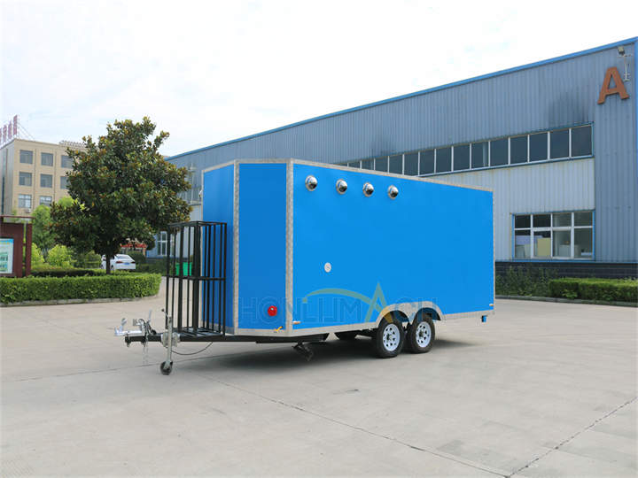 16ft blue food truck