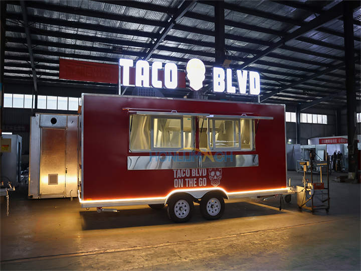 16ft taco trailer front view