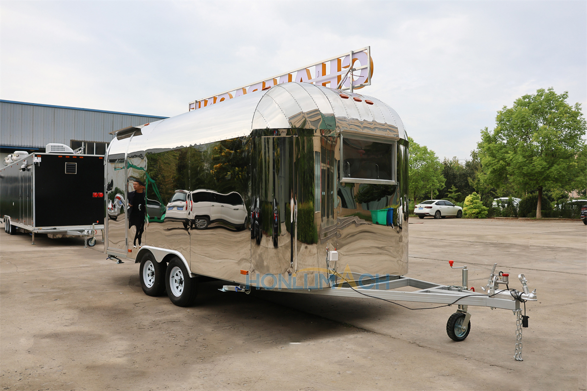 16ft Stainless steel Mobile Catering Trailer Canada - 图片 7