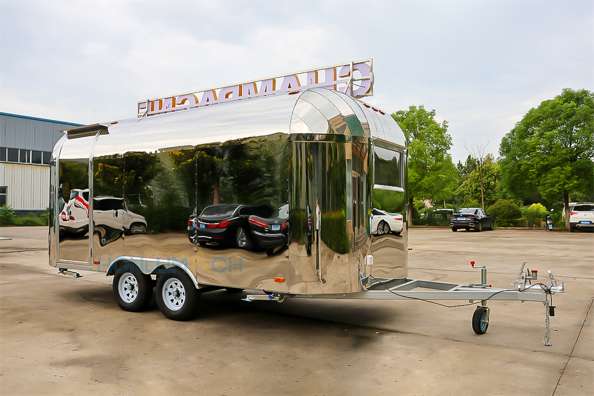 16ft Stainless steel Mobile Catering Trailer Canada - 图片 6