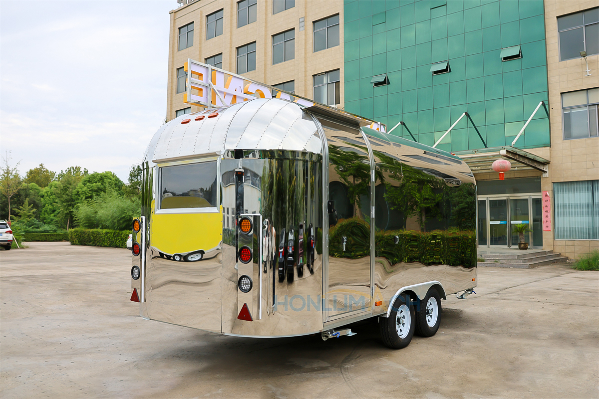 16ft Stainless steel Mobile Catering Trailer Canada - 图片 4
