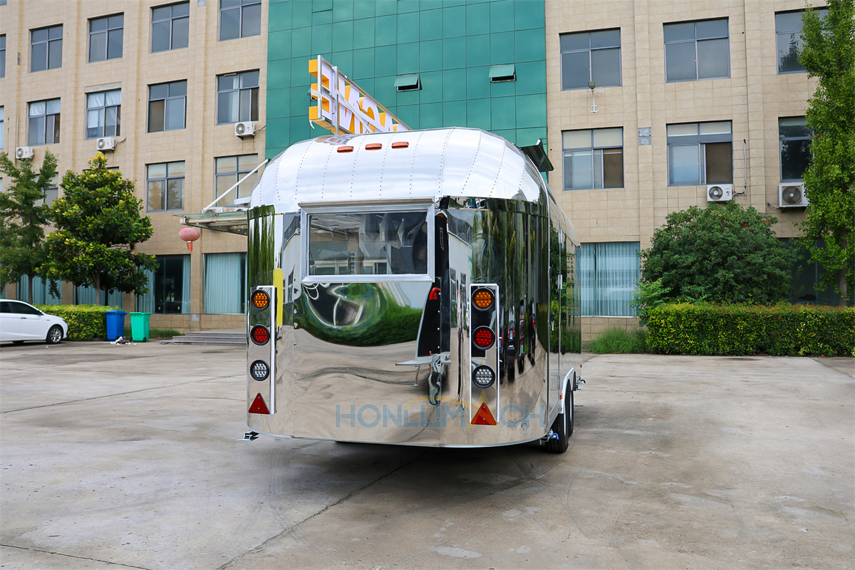16ft Stainless steel Mobile Catering Trailer Canada - 图片 3