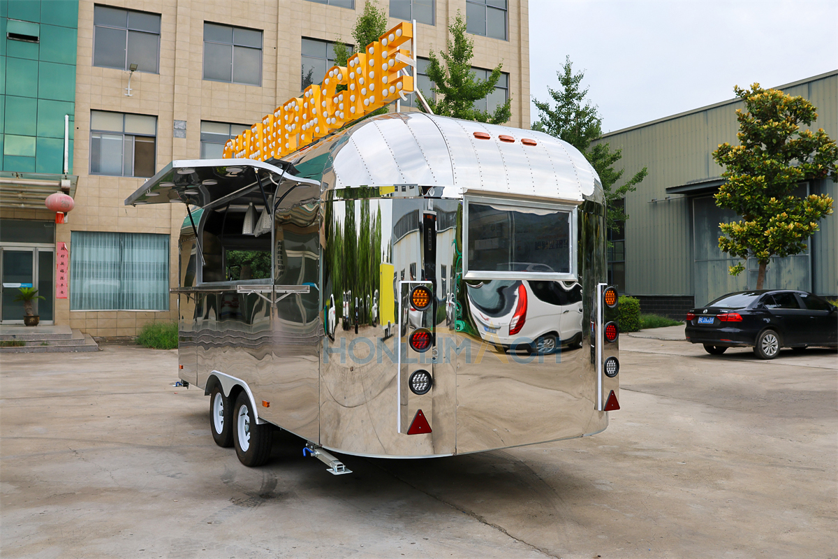 16ft Stainless steel Mobile Catering Trailer Canada - 图片 2