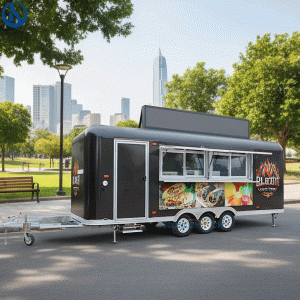 21ft Custom Mobile Food Trailer for Sale – DOT & CE Certified, Fully Equipped, Built to Greece Standards
