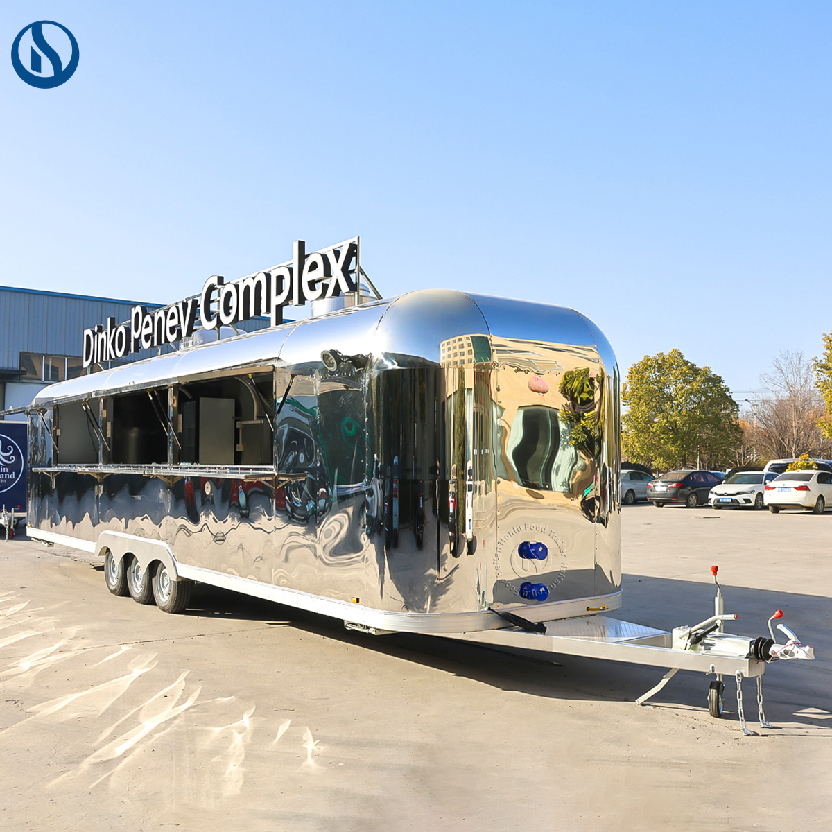 32ft Stainless steel Mobile Food Trailer Iceland - 图片 9