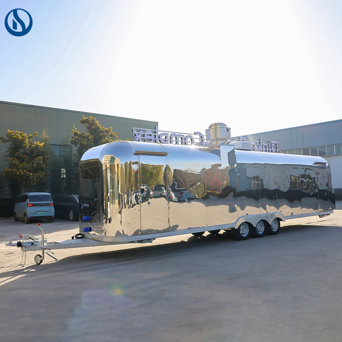 32ft Stainless steel Mobile Food Trailer Iceland - 图片 7