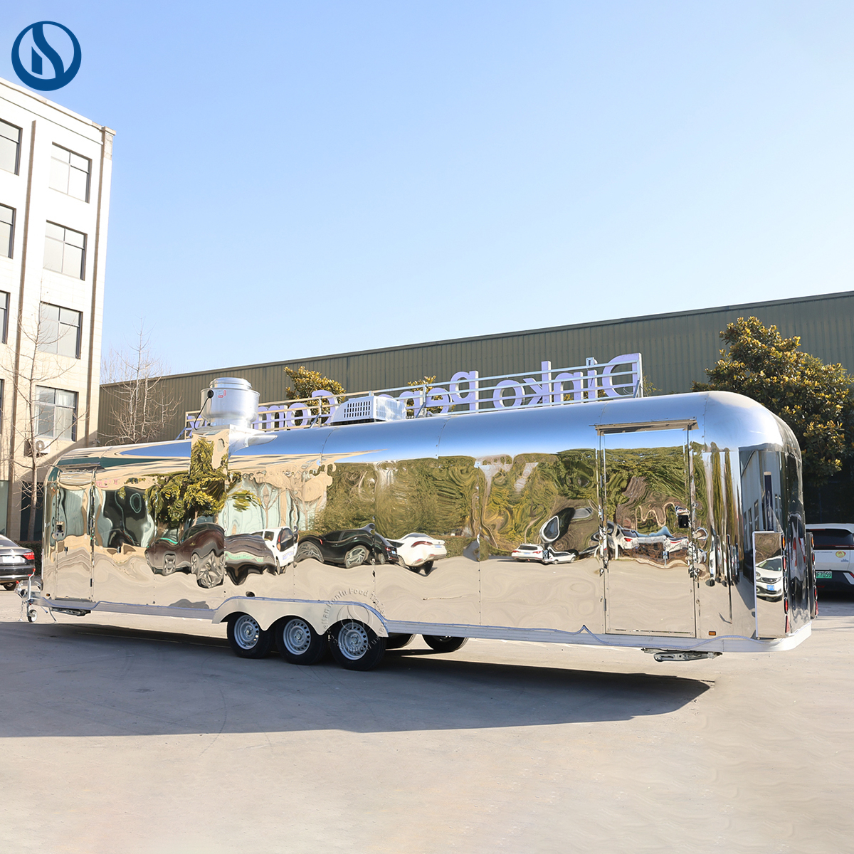 32ft Stainless steel Mobile Food Trailer Iceland - 图片 6