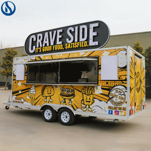 16.4ft Mobile Food Truck for Sale in Slovakia