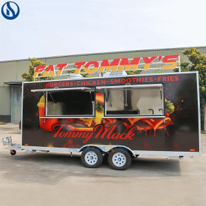 16.4ft Mobile Food Truck for Sale in North Macedonia