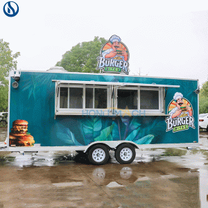 Ireland Custom18ft Food Trailer for Sale – CE Certified Mobile Catering Trailer