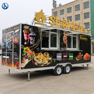 Denmark Custom18.7ft Food Trailer for Sale – CE Certified Mobile Food Truck