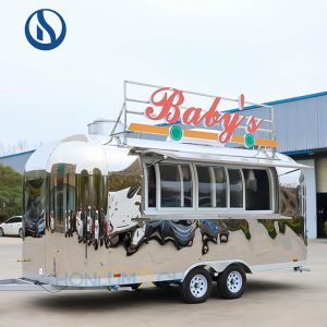 Stainless Steel Food Trailer for Sale in Latvia | Custom Mobile Catering Trailer