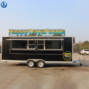 Custom Food Truck Iceland | 18.7ft Mobile Catering Truck with CE Certification