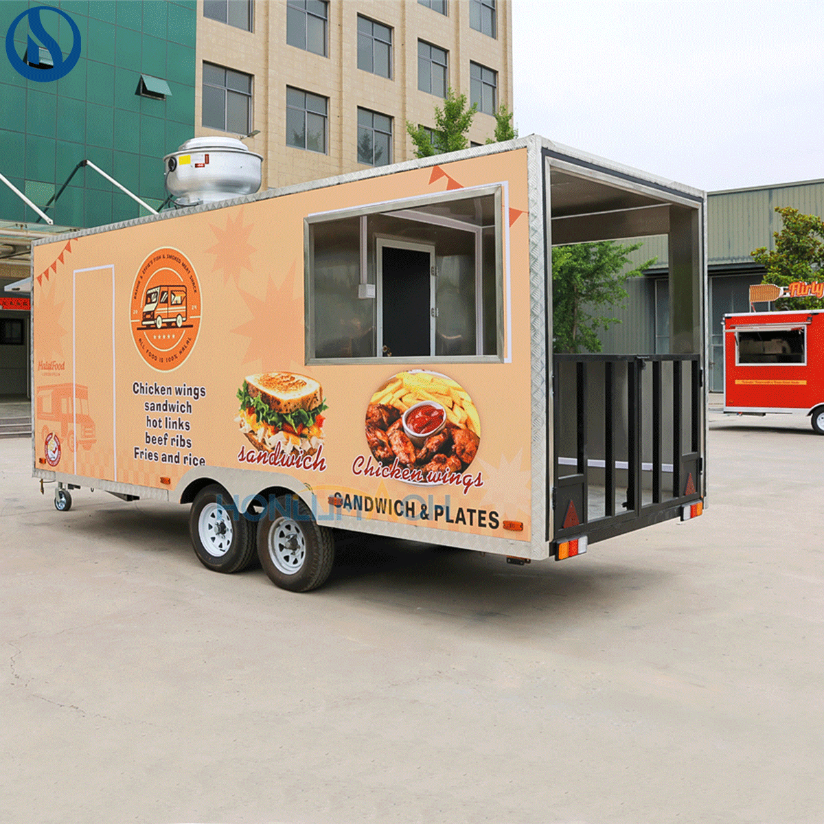 16.4ft Custom Food Truck for Sale Canada | Fully Equipped Mobile Kitchen Trailer - Зображення 8