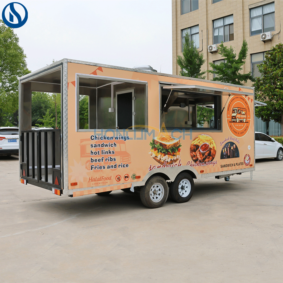 16.4ft Custom Food Truck for Sale Canada | Fully Equipped Mobile Kitchen Trailer - Зображення 10