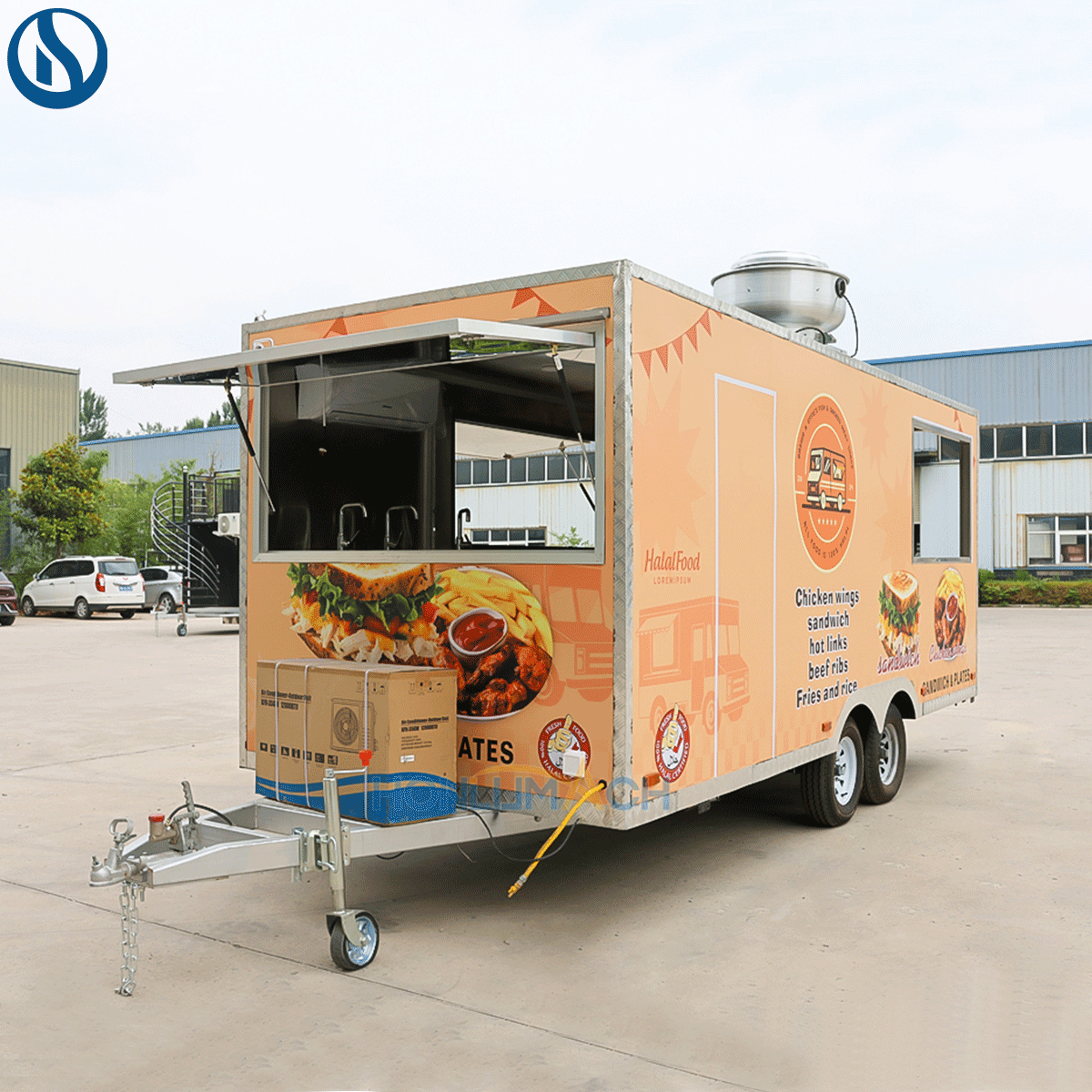 16.4ft Custom Food Truck for Sale Canada | Fully Equipped Mobile Kitchen Trailer - Зображення 5