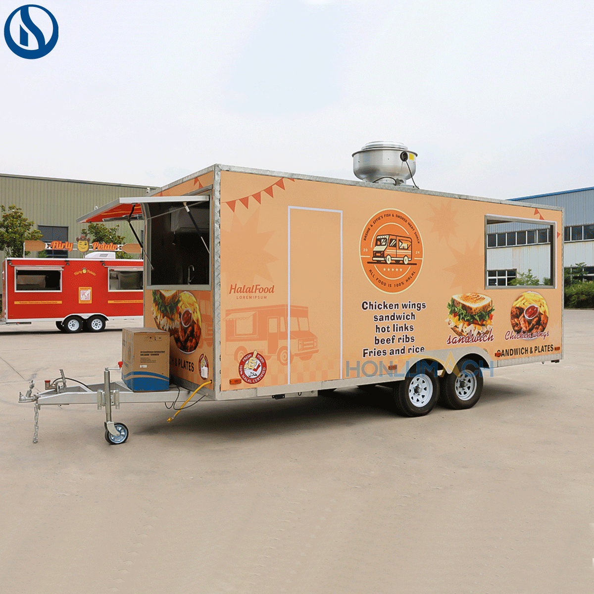 16.4ft Custom Food Truck for Sale Canada | Fully Equipped Mobile Kitchen Trailer - Зображення 6