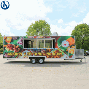 Custom 23ft Mobile Food Truck for Sale in Switzerland | Request a Quote Today