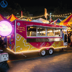 16ft Custom Food Truck for Sale in Croatia| CE Certified Mobile Catering Trailer