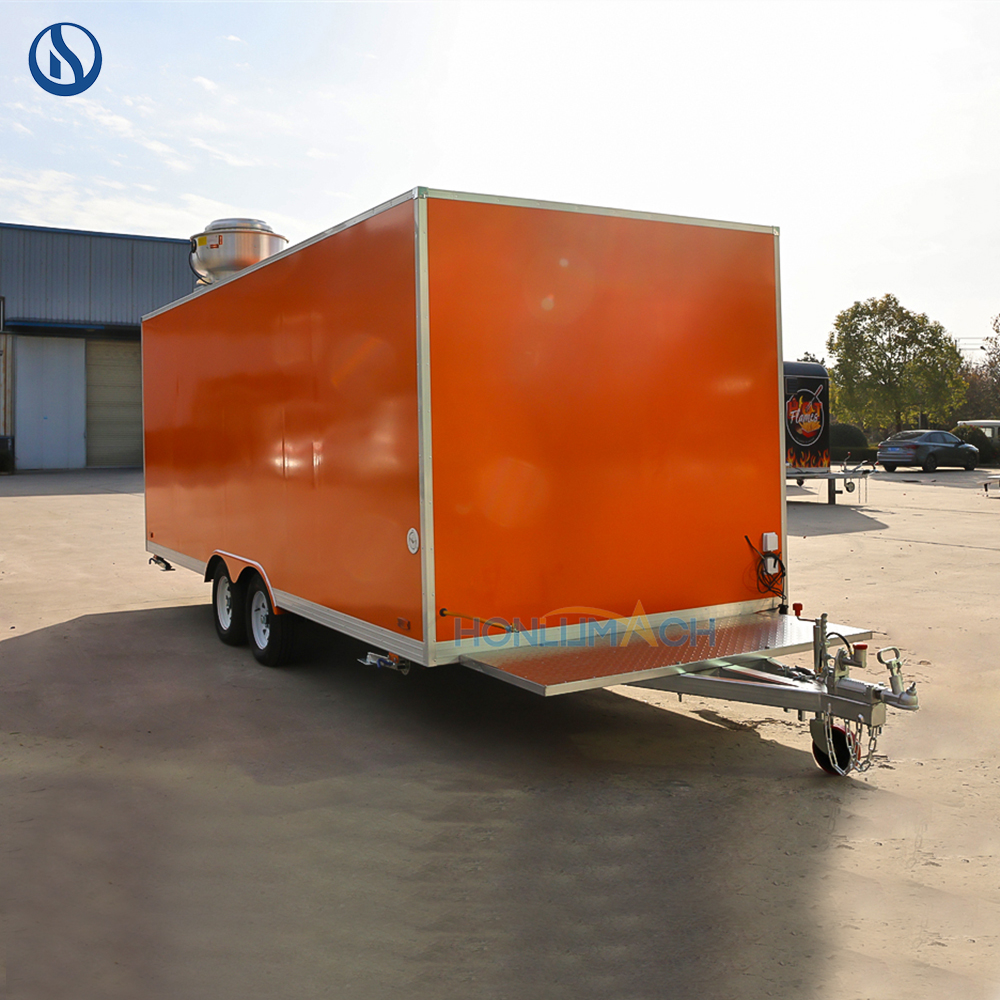18ft Custom Food Truck for Sale in USA | Fully Equipped Mobile Kitchen Trailer - Image 5