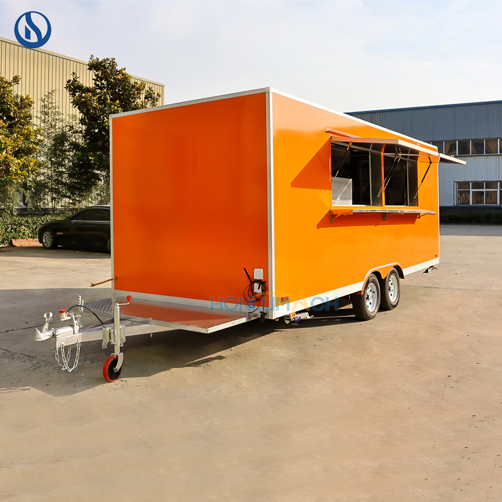 18ft Custom Food Truck for Sale in USA | Fully Equipped Mobile Kitchen Trailer - Image 4