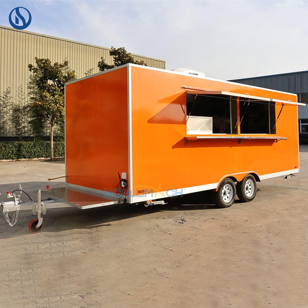 18ft Custom Food Truck for Sale in USA | Fully Equipped Mobile Kitchen Trailer - Image 3