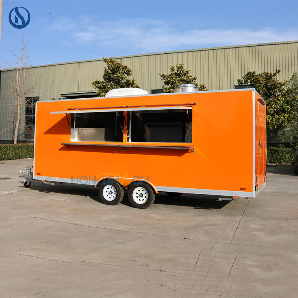 18ft Custom Food Truck for Sale in USA | Fully Equipped Mobile Kitchen Trailer - Image 10