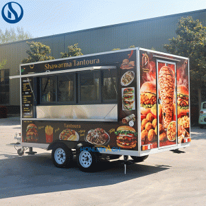 11.4ft Mobile Food Truck for Sale in Kosovo CE & DOT Certified