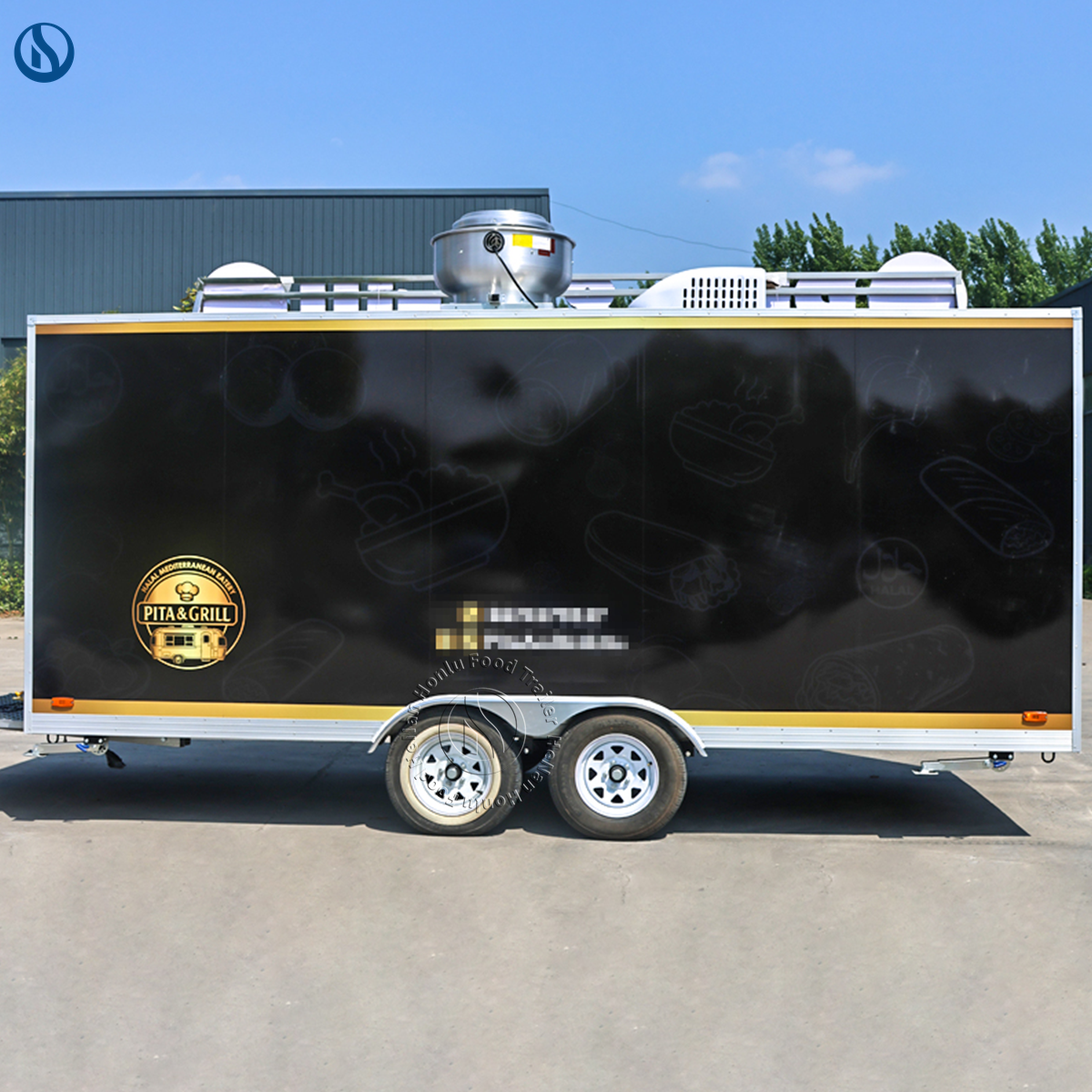16.4ft Custom Food Truck for Denmark | CE-Certified Mobile Kitchen for Fast Food Businesses - Image 7