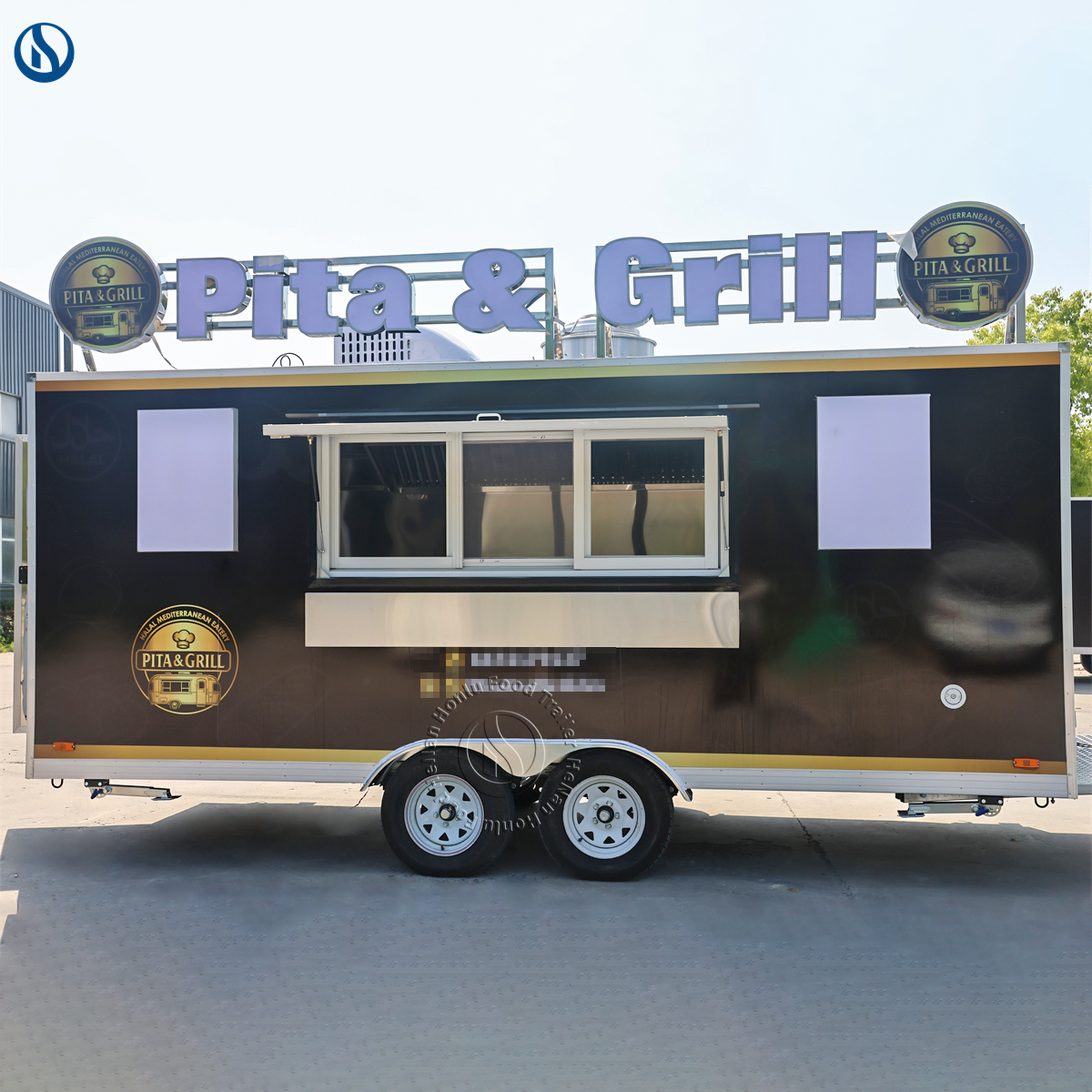 16.4ft Custom Food Truck for Denmark | CE-Certified Mobile Kitchen for Fast Food Businesses - Image 2