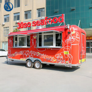 Custom Galvanized Steel Food Truck for Cyprus & European Street Food Business